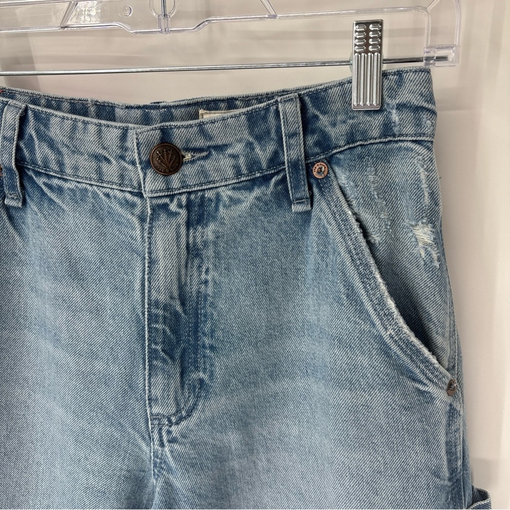 Rag & Bone Sid Carpenter Jean Women 23 Kona Light Wash Wide Leg Denim Soft Comfy - Picture 4 of 16